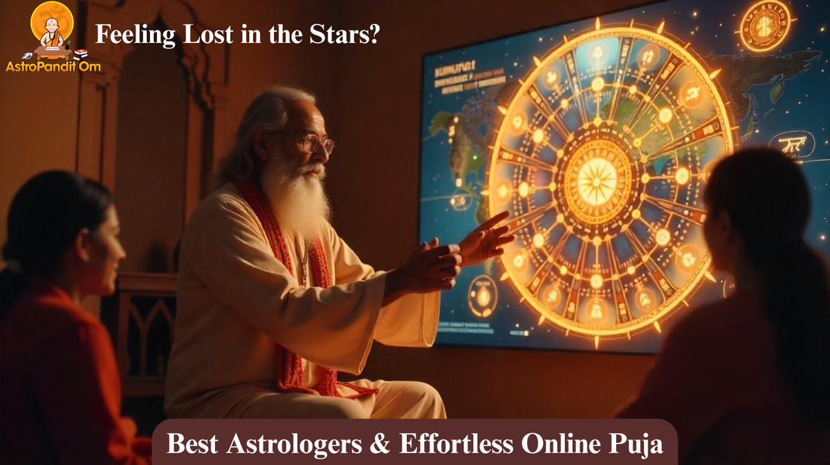 astropanditom's tweet photo. Feeling Lost in the Stars? Discover Your Guiding Light with AstroPandit Om's Best Astrologers &amp; Effortless Online Puja
#AstrologyConsultation #OnlineAstrologer #VedicAstrology #KundliReading #OnlinePuja #AstrologyGuidance #SpiritualJourney #AstroPanditOm
https://t.co/NgsJqfm2Hb https://t.co/CXgG5JLzHh