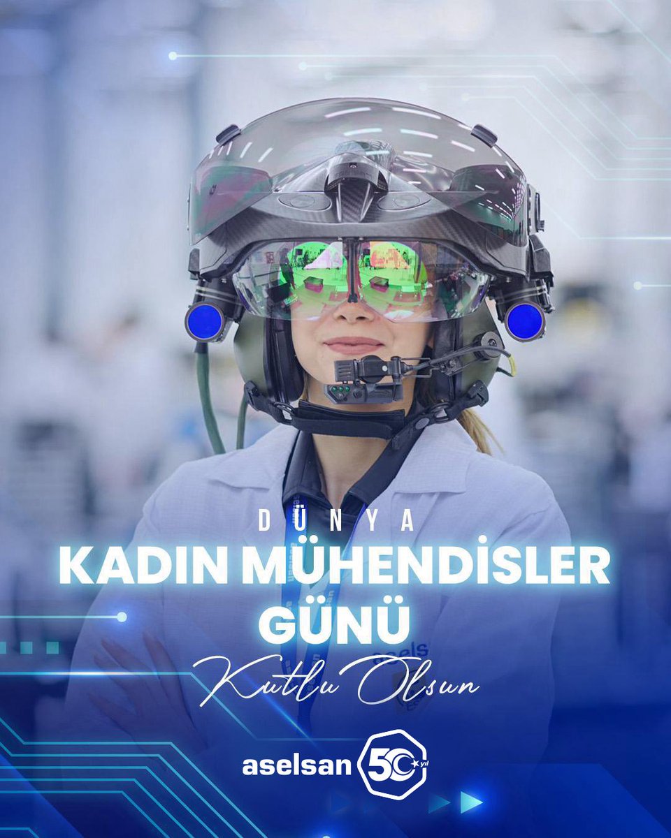 Teknolojilerimizi geliştiren ve yön veren başta ASELSAN’lı kadın mühendislerimiz olmak üzere tüm kadın mühendislerin günü kutlu olsun. 
#23Haziran #DünyaKadınMühendislerGünü
🌐
Happy International Women in Engineering Day.