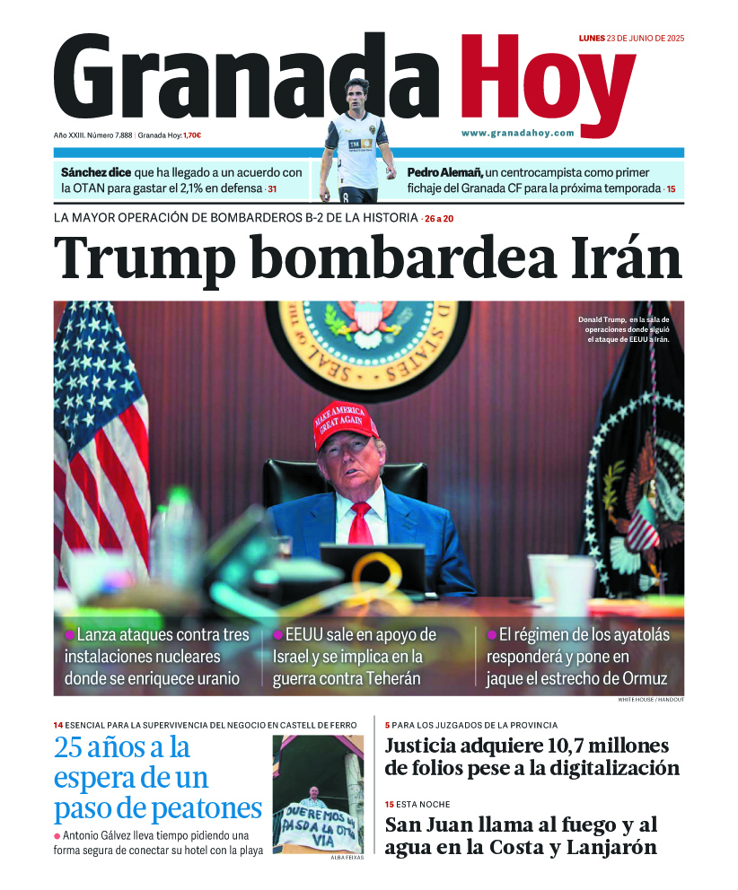 Buenos días! Esta es la portada de la edición de papel en este 23 de junio  de 2025. Toda la actualidad del día en https://t.co/ymfMclim6t, image size:822x992