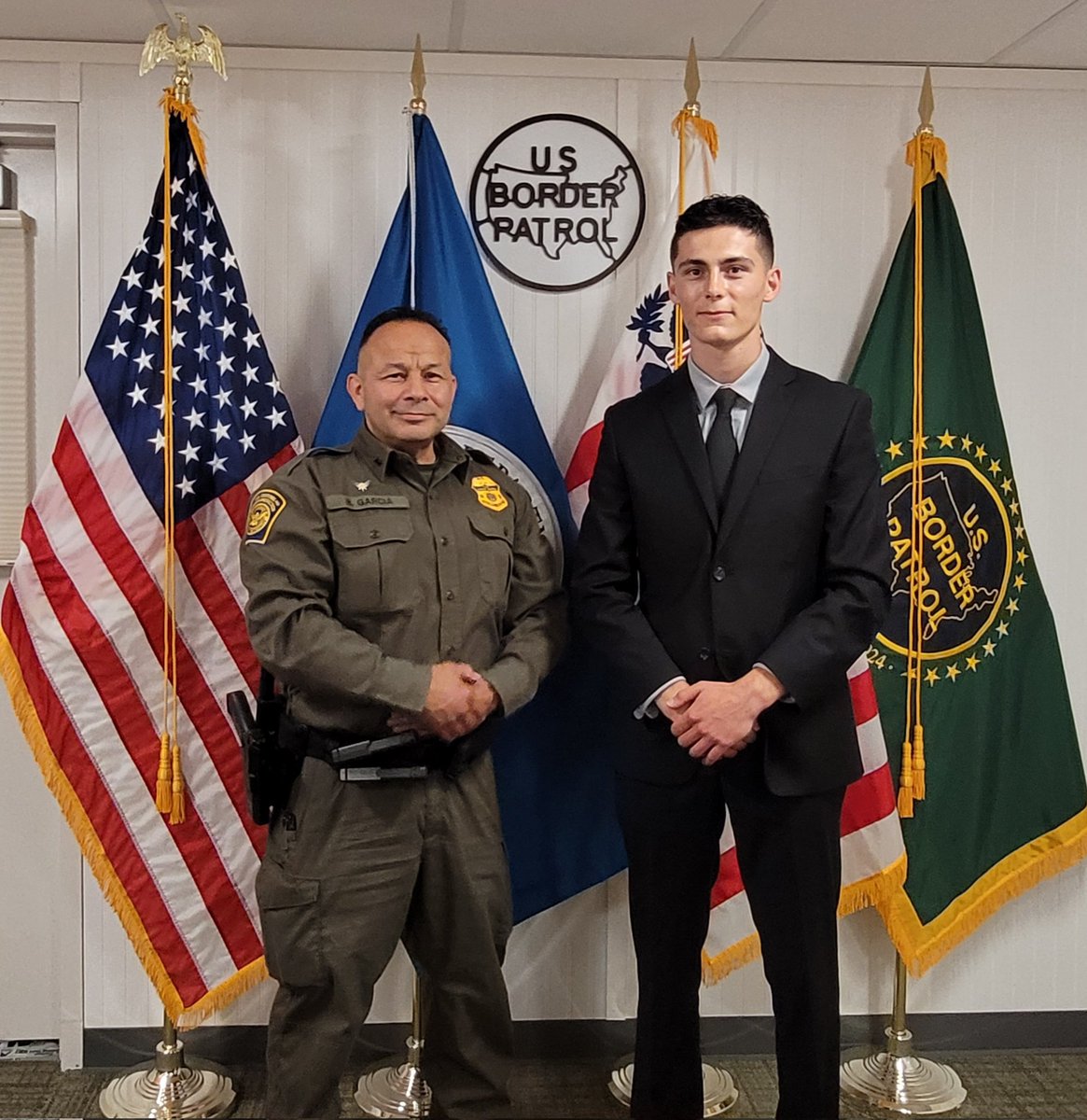 On Monday June 16th, we welcomed a new Border Patrol Agent hired directly to Swanton Sector. Upon graduation from the US Border Patrol Academy in Artesia, New Mexico he will be assigned to our Richford, VT station. Congratulations and good luck! @BPAcademycheif