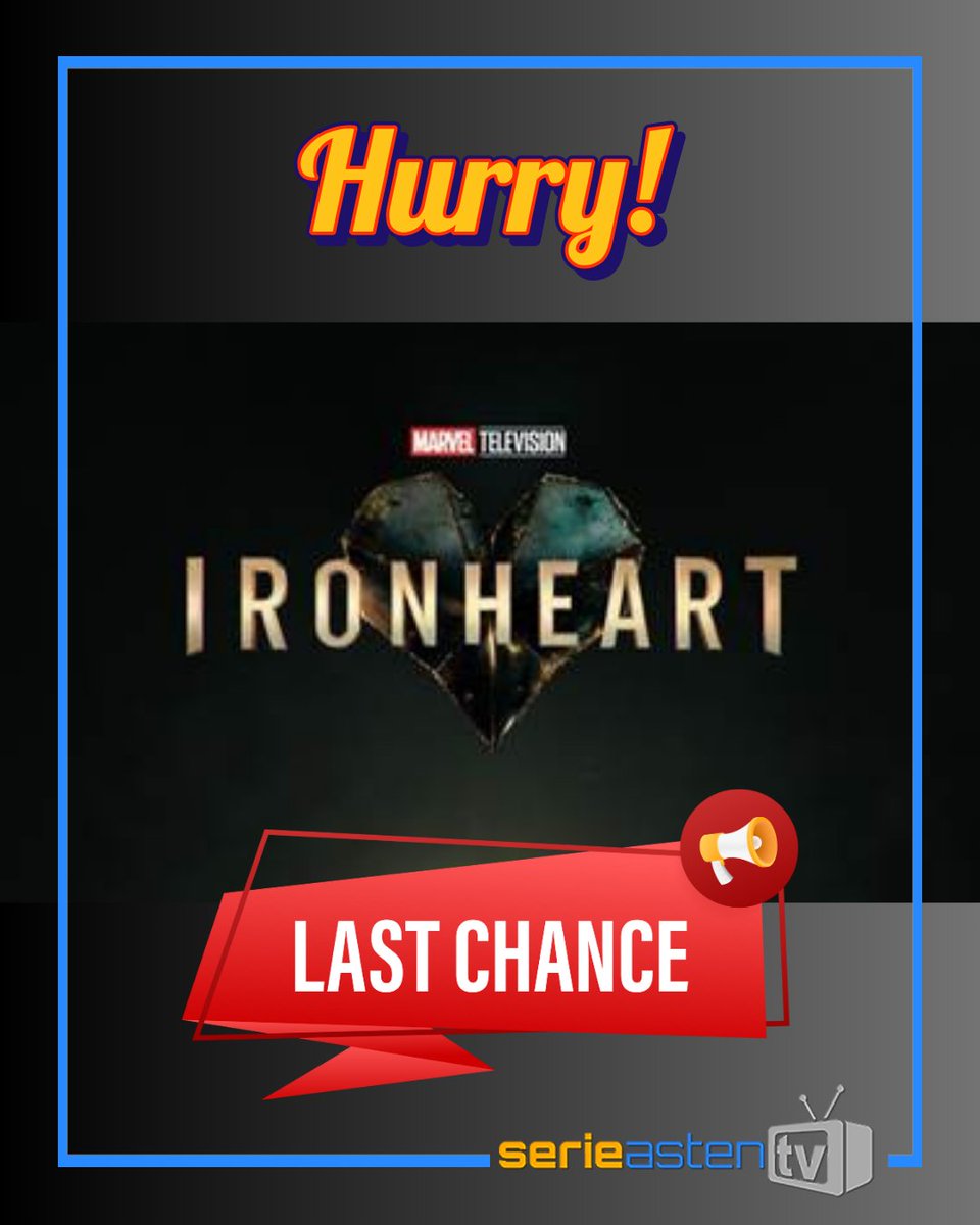 Serien_Couch's tweet photo. 🔥 #Gewinnen Tickets für das IRONHEART Pre-Screening in München.
🎬 Dienstag, 24. Juni | HFF | OV mit UT
🎟️ Kommentiere bis Dienstag, 12 Uhr & mit Glück gewinnen. Wir verlosen 5 x 2 Tickets!
#Marvel-Fans, don’t miss this one 💥
#Ironheart #DisneyPlusDE #Gewinnspiel https://t.co/zG6bBi12jj