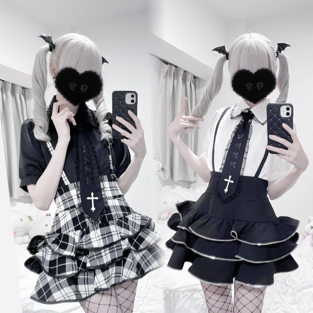 ???? ??...?? . ???? のネクタイ付きブラウスが可愛い 