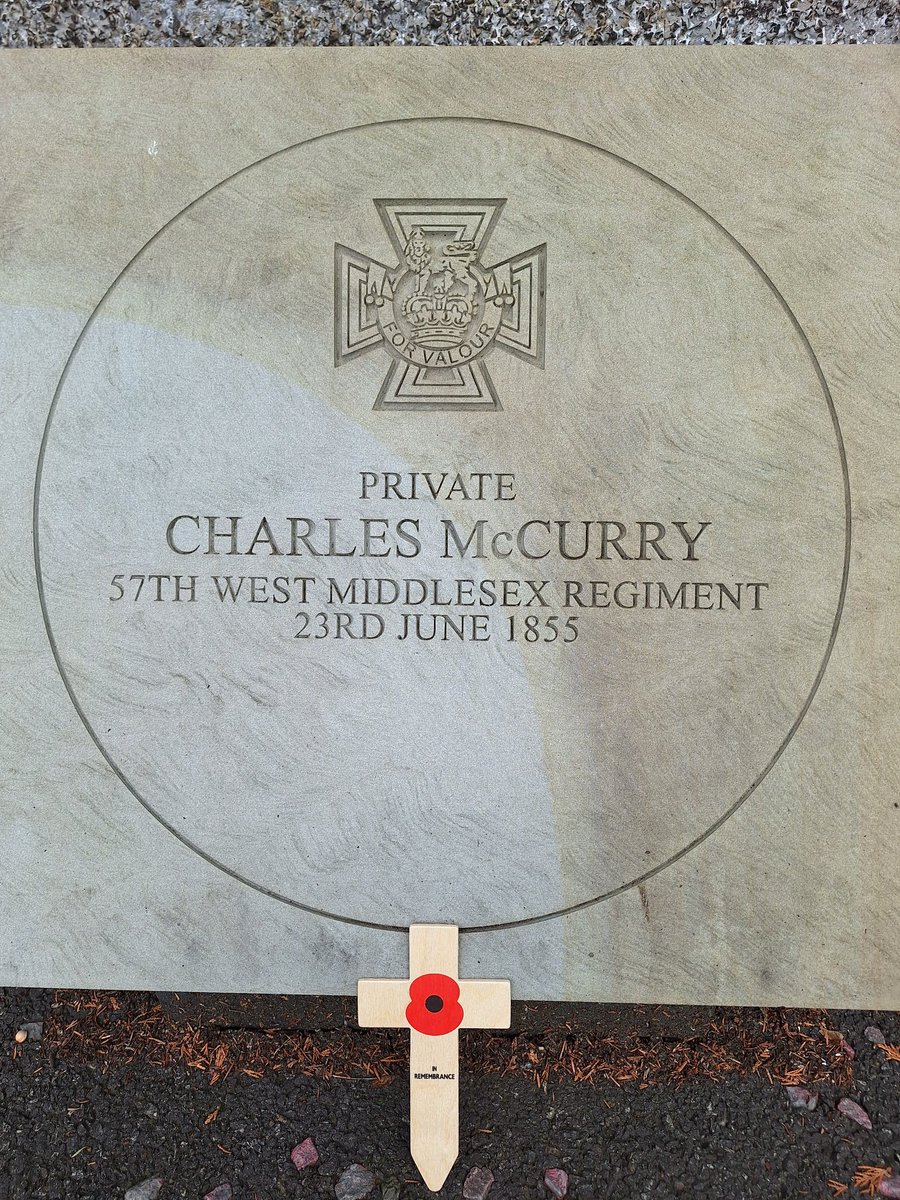This morning I was honoured to lay a cross of Remembrance to Charles McCurry VC <a href="/ANBorough/">Antrim & Newtownabbey Borough Council</a> marking the 170th anniversary of magnificent valour <a href="/VCTrust/">Victoria Cross Trust</a> <a href="/AntrimGuardian/">Antrim Guardian</a>