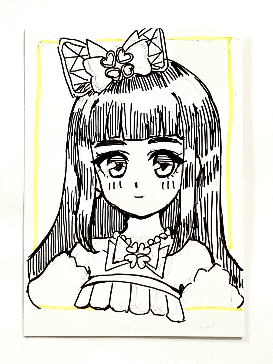 鈴風つむぎちゃん描きました!
ヒカリノコトバのダンスがカッコよくて大好き🍀
(待って、つむぎちゃん超難しいかもしれない。なんで???こんなはずじゃ…リベンジしたい。)
 #アジのプリプリ 