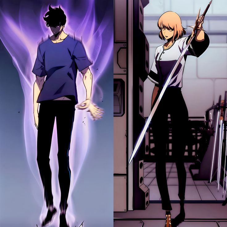 jujutsu_daily's tweet image. Jinwoo &amp;amp; Cha Hae-in 🔥