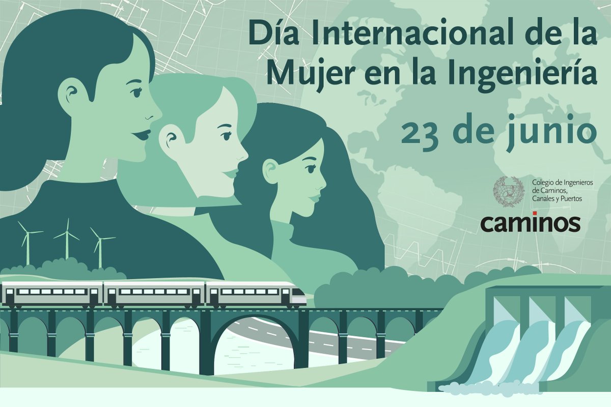 Colegio de Ingenieros de Caminos (@colegiocaminos) on Twitter photo 🙌 Desde el <a href="/Colegiocaminos/">Colegio de Ingenieros de Caminos</a> celebramos el Día Internacional de la Mujer en la Ingeniería.
👏 Felicitamos a todas las ingenieras, y en especial a las de Caminos, por construir el presente y futuro de la profesión.
#DíaInternacionaldelaMujerenlaIngeniería 🙌 Desde el <a href="/Colegiocaminos/">Colegio de Ingenieros de Caminos</a> celebramos el Día Internacional de la Mujer en la Ingeniería.
👏 Felicitamos a todas las ingenieras, y en especial a las de Caminos, por construir el presente y futuro de la profesión.
#DíaInternacionaldelaMujerenlaIngeniería