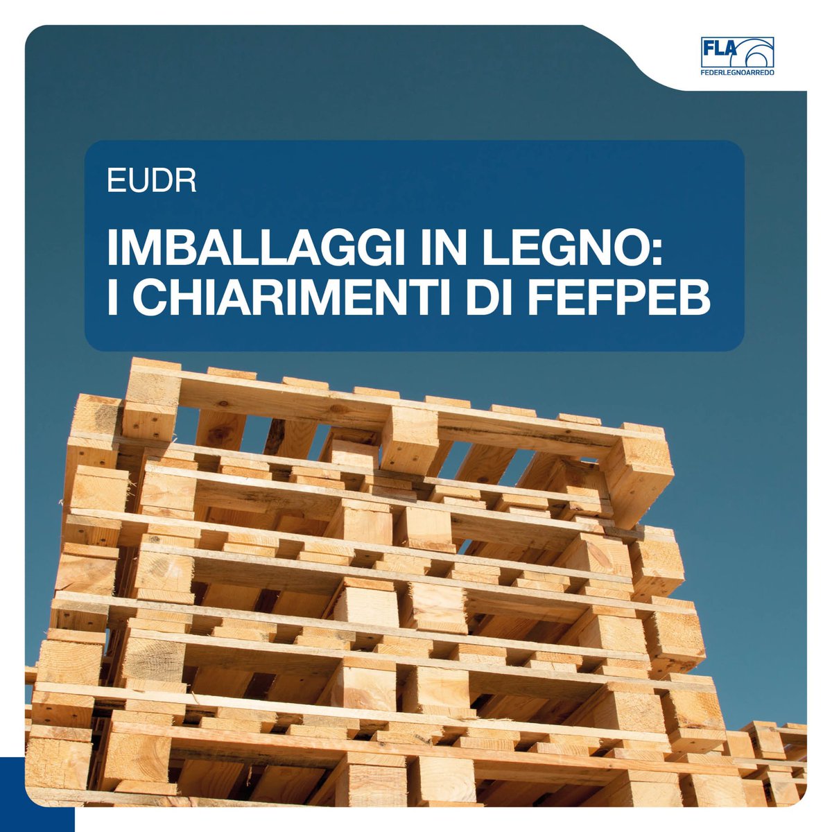 Federlegno's tweet image. #Pallet e #imballaggi in #legno utilizzati per sostenere, proteggere o trasportare altri prodotti non rientrano nell'ambito di applicazione del regolamento sulla #deforestazione.

#EUDR: gli obblighi per le aziende nel chiarimento di #FEFPEB ➡️ tinyurl.com/mt4juk2f