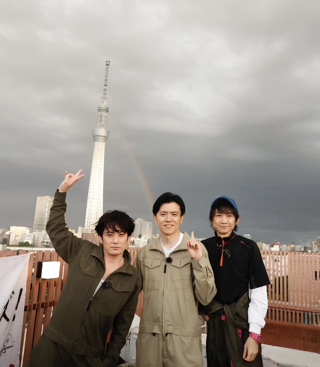 BS260_campers's tweet photo. 虹も出て祝福してくれてたよ🌈

#こんなところでキャンパーズ 今夜11：00
#内海光司 
#佐藤アツヒロ  
#青木源太 
#BS松竹東急 https://t.co/nwfIrV5p7n