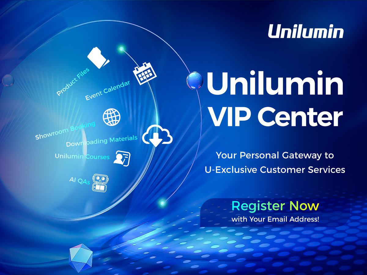 Join #Unilumin VIP Membership - easily unlock all the tools and resources you need from us!🚀

Just need an email address to register as a basic member👇
Explore now: vip.unilumin.com