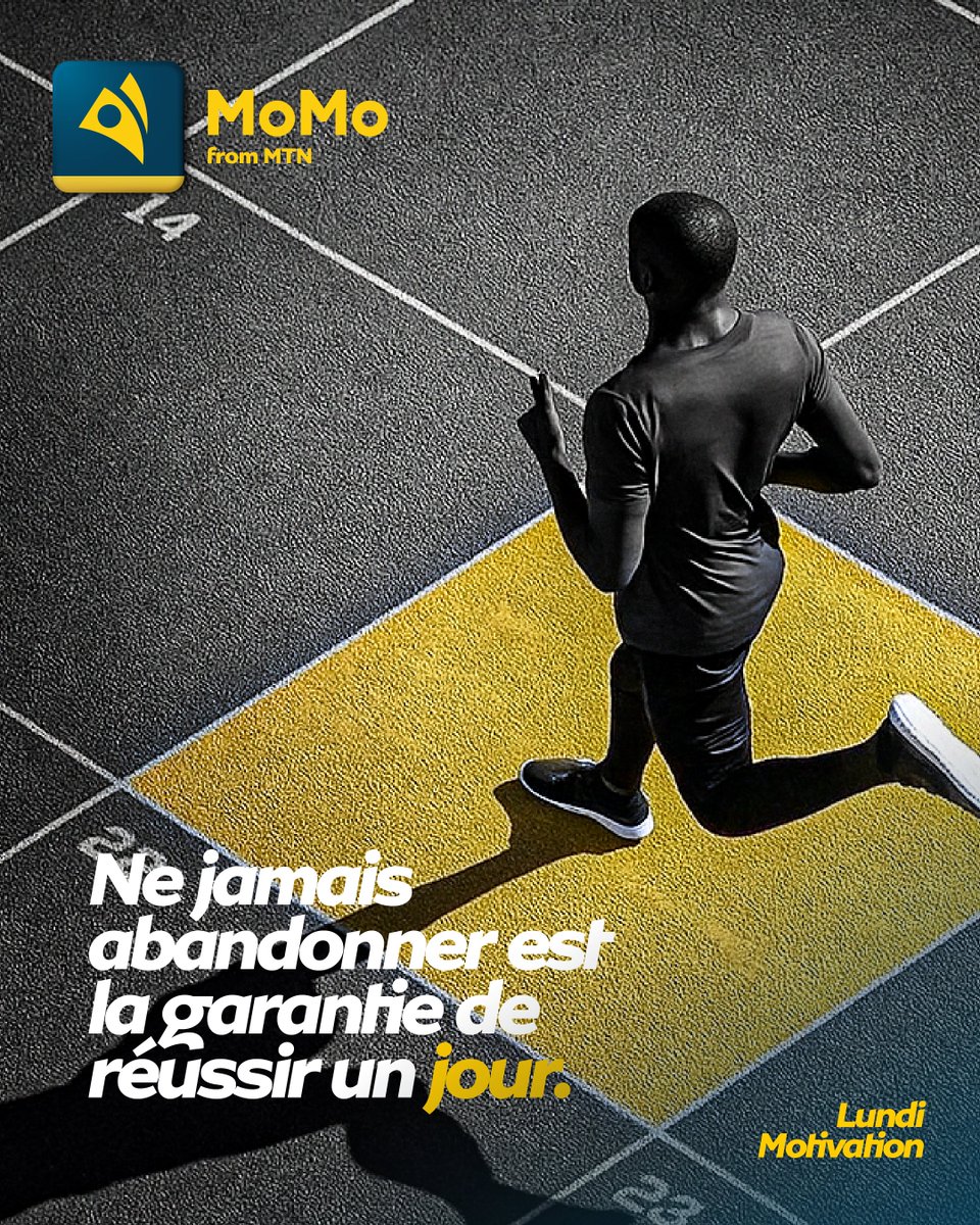 𝐆𝐚𝐫𝐝𝐞 𝐥𝐚 𝐭𝐞̂𝐭𝐞 𝐡𝐚𝐮𝐭𝐞, 𝐥𝐞 𝐫𝐞𝐠𝐚𝐫𝐝 𝐟𝐢𝐱𝐞́, 𝐞𝐭 𝐚𝐯𝐚𝐧𝐜𝐞!
𝐋𝐚 𝐫𝐞́𝐮𝐬𝐬𝐢𝐭𝐞 𝐧’𝐚𝐭𝐭𝐞𝐧𝐝 𝐪𝐮𝐞 𝐭𝐚 𝐩𝐞𝐫𝐬𝐞́𝐯𝐞́𝐫𝐚𝐧𝐜𝐞.

#MoMotegereça #MoMoCongo #Charismatique #5G #paiementMoMo