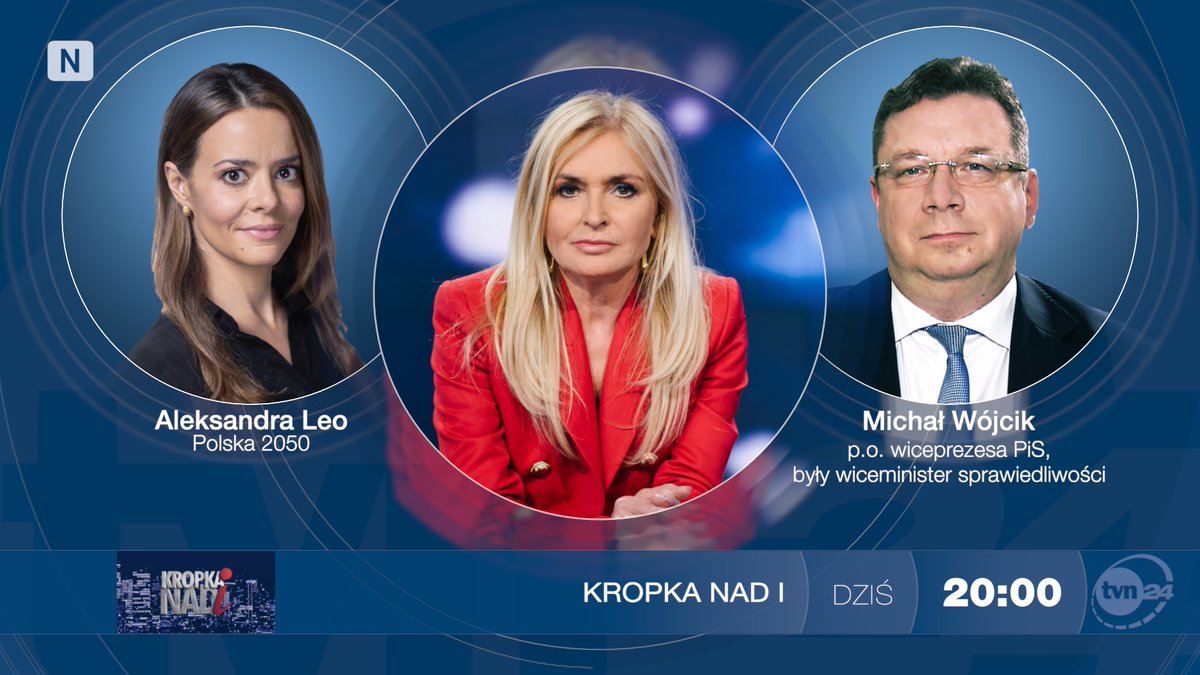 Kropka Nad I (@kropkanadi) on Twitter photo W poniedziałek gośćmi "Kropki nad i" będą <a href="/AleksandraLeo/">Aleksandra Leo</a> i <a href="/mwojcik_/">Michał Wójcik🇵🇱</a>. Zapraszamy o 20:00 do <a href="/tvn24/">tvn24</a>. W poniedziałek gośćmi "Kropki nad i" będą <a href="/AleksandraLeo/">Aleksandra Leo</a> i <a href="/mwojcik_/">Michał Wójcik🇵🇱</a>. Zapraszamy o 20:00 do <a href="/tvn24/">tvn24</a>.