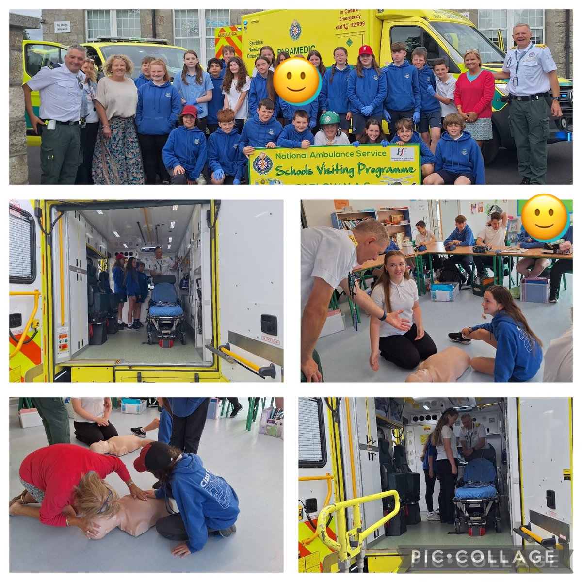 Huge thanks to Frances Byrne &amp; Peter Reynolds for facilitating the first aid workshop with 6th Class today . We learned lots of important information ⛑️🚑🏥