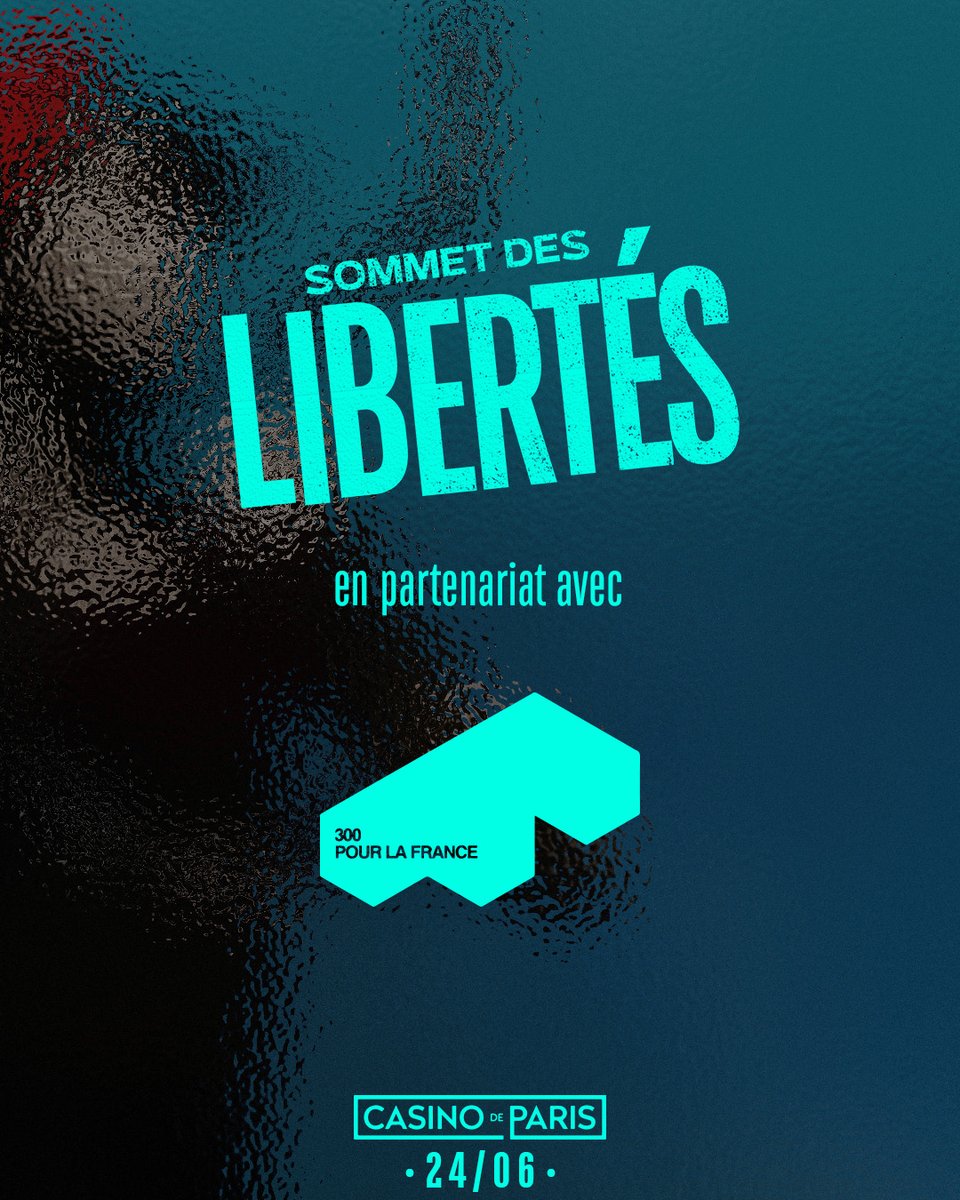 300 pour la France (<a href="/en_pourlafrance/">300 pour la France</a>) sera présent au #SommetDesLibertés le 24 juin.

Réseau d’entrepreneurs, d’investisseurs et de bâtisseurs libres, unis par une ambition commune : faire de la France le meilleur pays au monde pour entreprendre !

🎟 Dernières places :