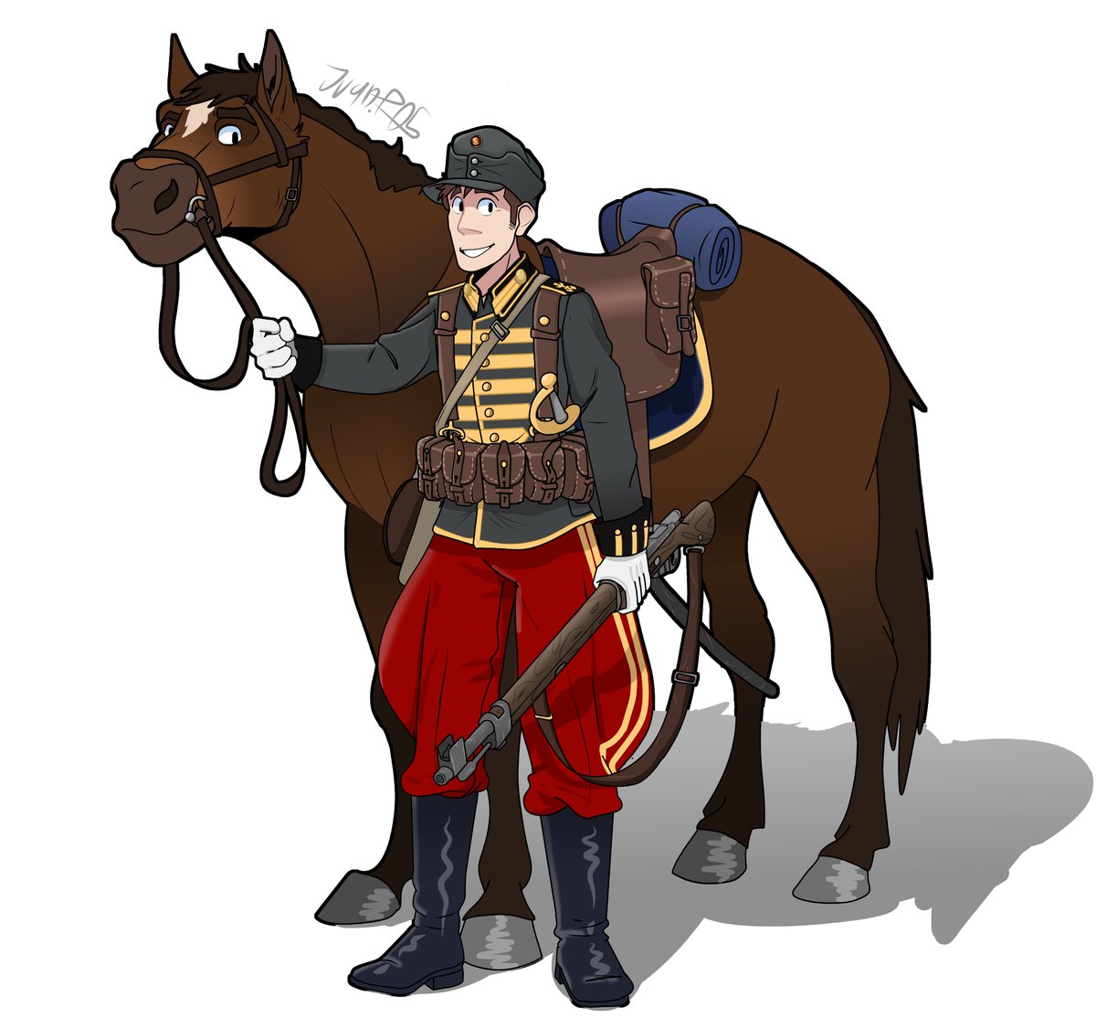 Juan_p005's tweet photo. Finnish Cavalry Dragoon uniform https://t.co/8i8fowTZ27