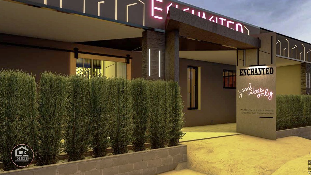 ArkdesignSocial's tweet photo. Enchanted Guest House
The project is a guest house with a restaurant with a dark theme design, as the material ID palette shows. The recurring patterns make it special; in repetitive formats, they are generally similar; however, they differ depending on where they are placed. https://t.co/jsrTSBH3WV