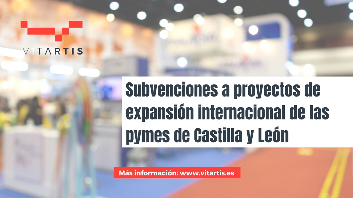 🗺️ ¿Tu #pyme en #CastillayLeón busca dar el salto internacional? 

📅 Solicita hasta el 30 de enero de 2026 la ayuda para proyectos de expansión #internacional, con subvenciones de hasta el 60% y un máximo de 200.000€ por empresa.

ℹ️ vitartis.es/news/proyectos…