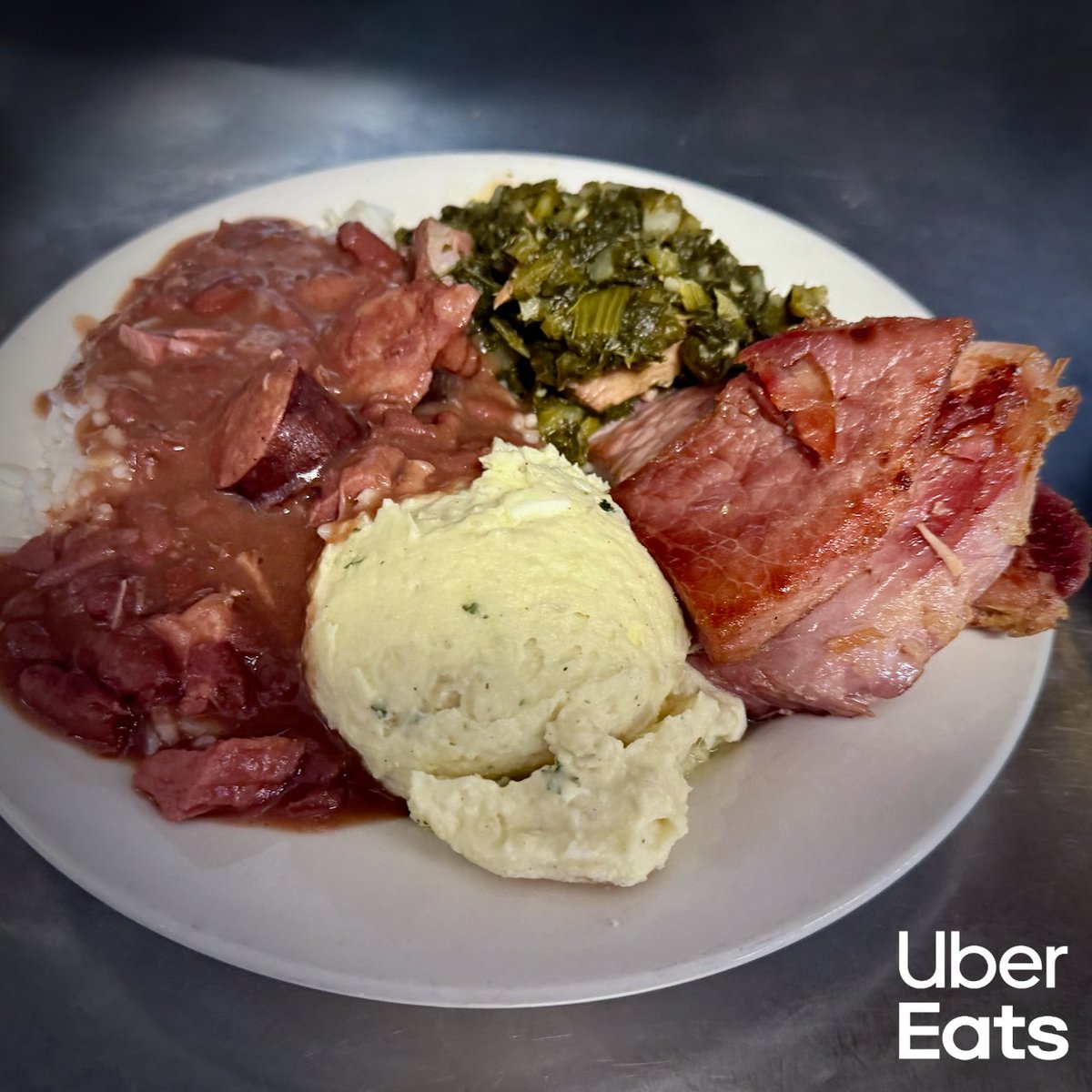 Ham dinner with red beans &amp; rice, turnip greens, and potato salad. 🍽️ Dine-in 📲 bit.ly/order-ubereats App: <a href="/UberEats/">Uber Eats</a> 🇺🇸🇨🇦 Shipping <a href="/goldbelly/">Goldbelly 🚀</a> bit.ly/mthrgbly ☀️Open 7am-10pm daily 🎁Gifts INFO linktr.ee/mothersrestaur… #mothersrestaurant