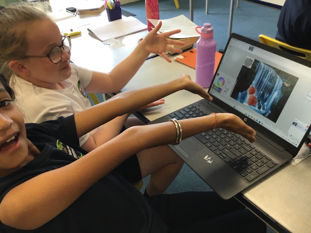 Year 4 have been exploring photo editing in computing.