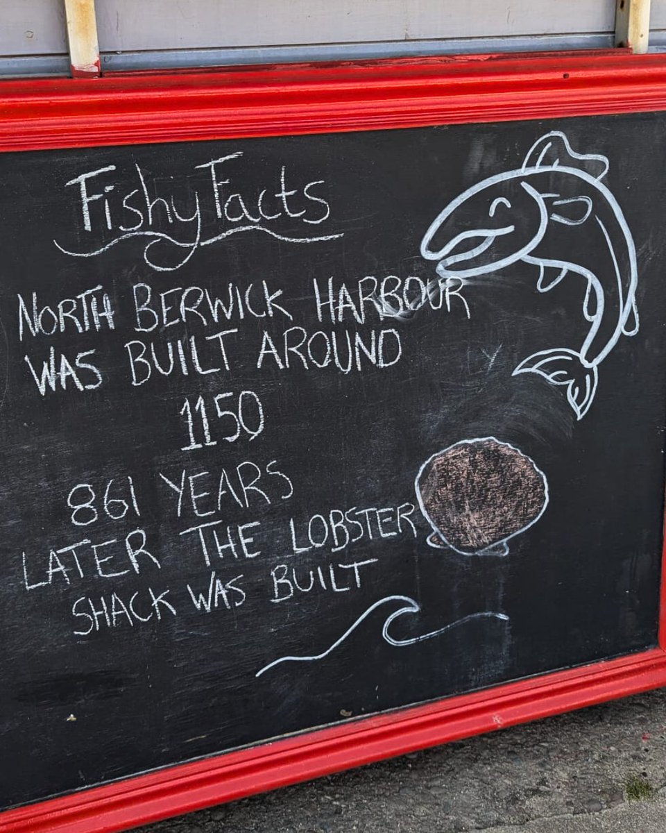 Discover our fishy facts on the board at The Lobster Shack,  did you know this? #NorthBerwick