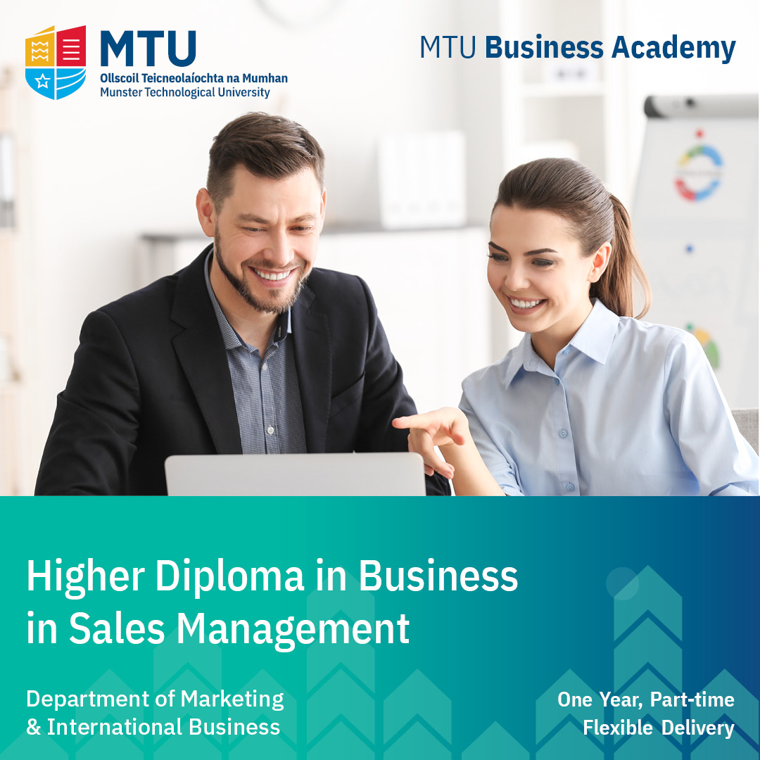 Advance your career in sales with MTU's flexible, industry-driven programmes. Develop the confidence, mindset and skillset to sell effectively in any industry. 

Apply today or contact us for more info.

👉 mtubusinessacademy.ie/sales-programm…

#MTUBusinessAcademy #SalesCourses