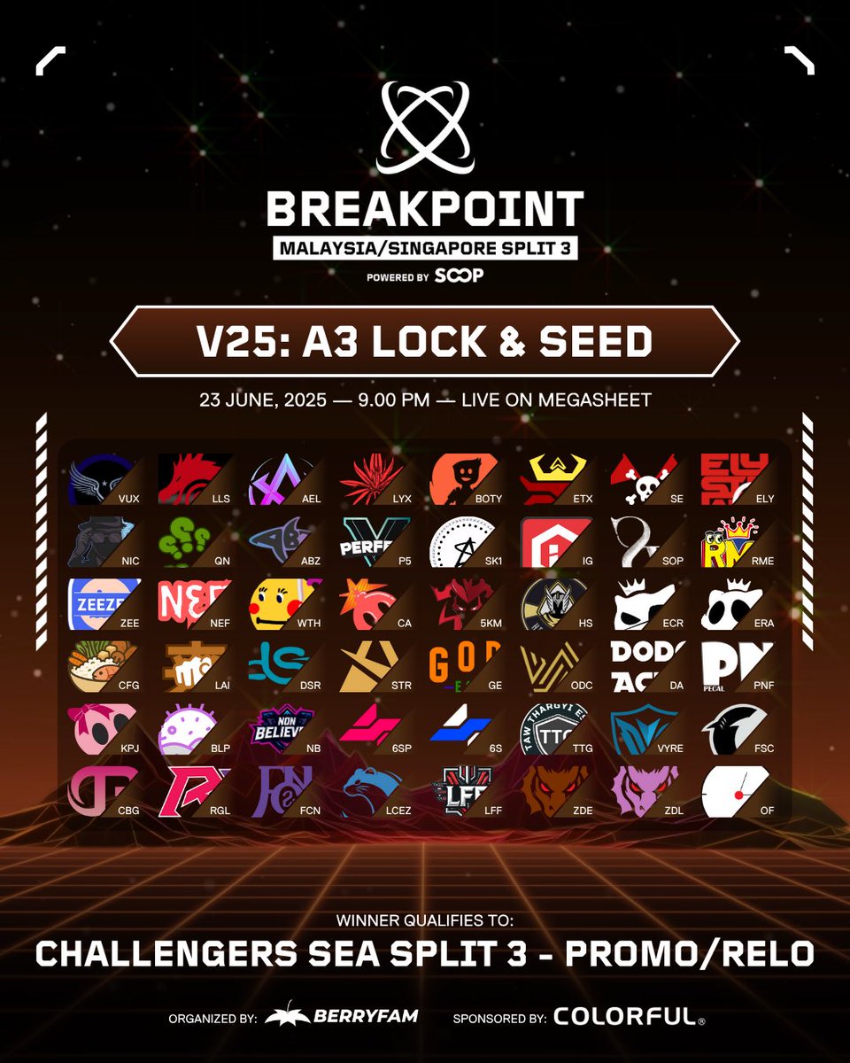 🔥 MEET YOUR OPPONENTS TONIGHT— LIVE! 🔥

It’s seeding night. Points drop. Tensions rise. Friendships might be tested.

🕘 9:00 PM—don’t blink.
📄 Megasheet gets updated in real-time.

🎮 Good luck, have fun, and may your brackets be ever in your favor.

Good luck to all