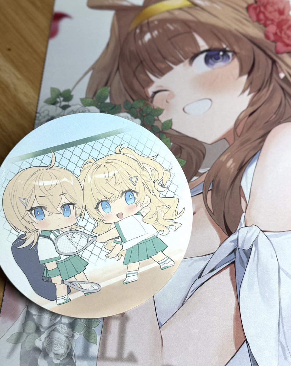 金剛(艦これ) 「とろぴかどんさんの新刊に付いてきた金髪テニス姉妹可愛すぎて助かる。」|たいちのイラスト