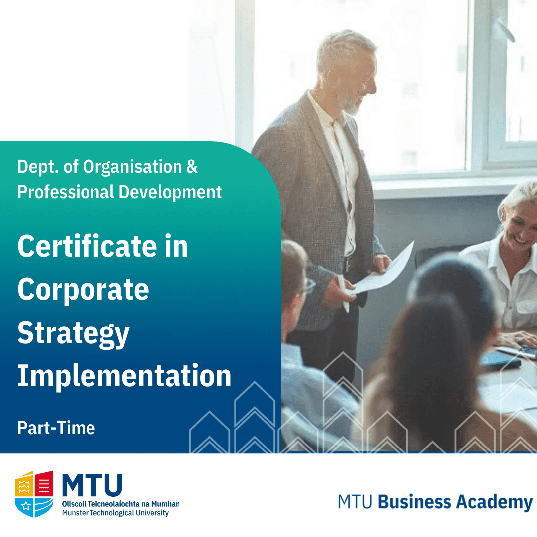 Develop the knowledge and skills required to effectively implement corporate strategy within your organisation, ensuring alignment with business objectives.

Apply today to transform your professional journey!

👉 mtubusinessacademy.ie/certificate-in…

#CorporateStrategy
