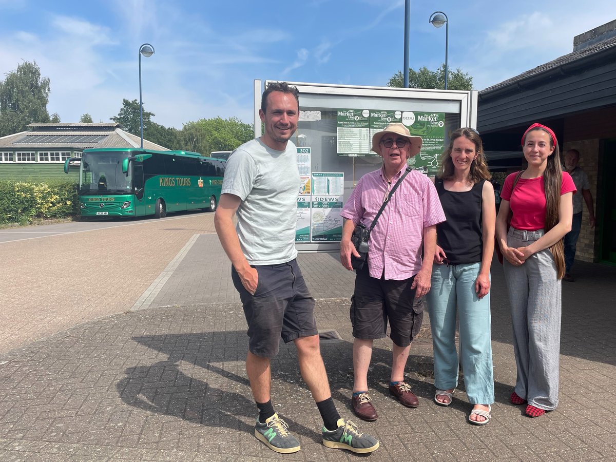 Cambridgeshire Sustainable Travel Alliance (@cambstravelall) on Twitter photo It was a pleasure to talk to County Councillor <a href="/LabourAlexB/">Dr Alex Bulat</a> last week about sustainable transport in her division and beyond.
We met at St Ives bus station and discussed the need for more local bus services and improvements to infrastructure for walking, wheeling and cycling. It was a pleasure to talk to County Councillor <a href="/LabourAlexB/">Dr Alex Bulat</a> last week about sustainable transport in her division and beyond.
We met at St Ives bus station and discussed the need for more local bus services and improvements to infrastructure for walking, wheeling and cycling.