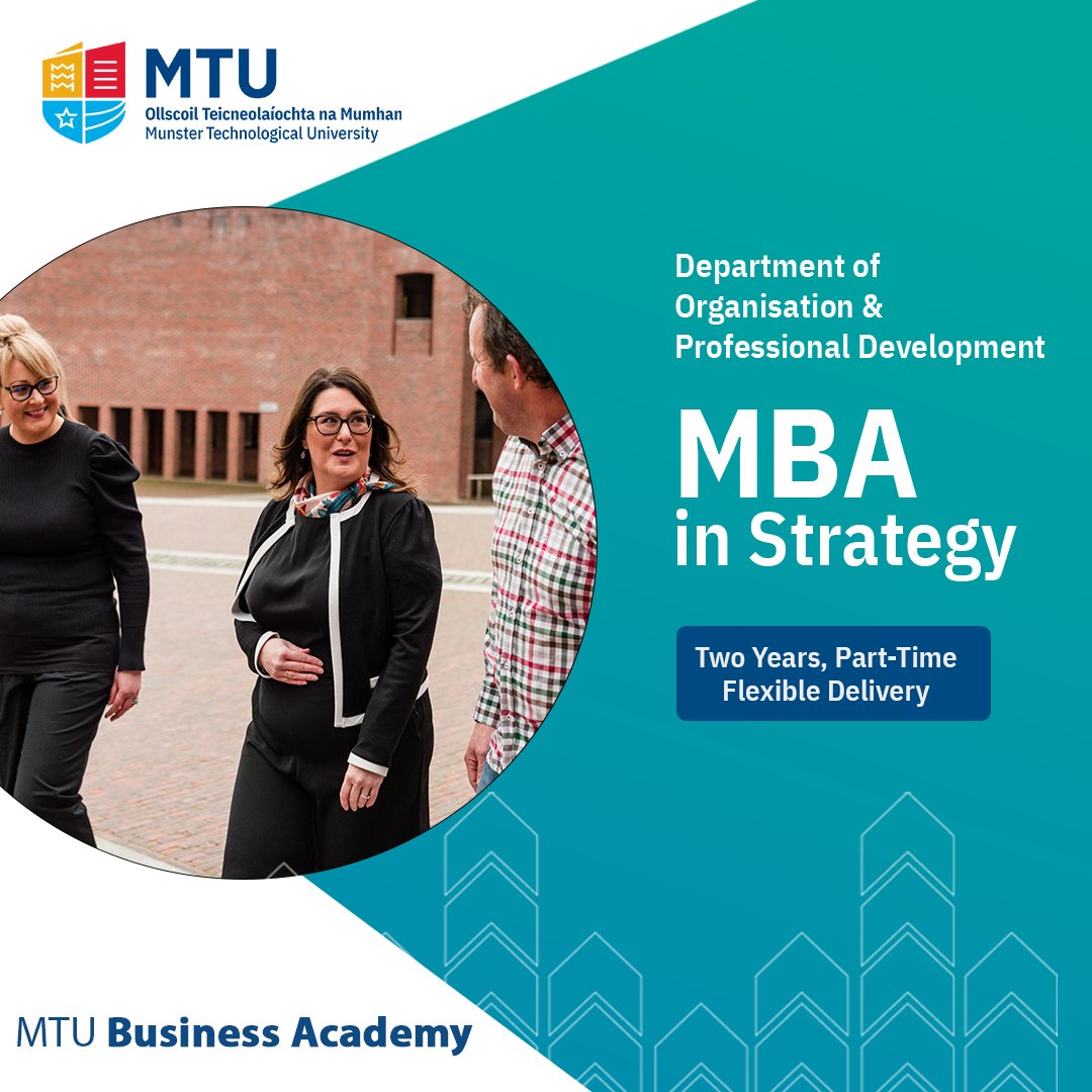 The MBA in Strategy will develop your leadership and strategic management skills. It will enhance your decision-making, confidence and ability to drive organisational success at a senior level. 

Apply today to transform your professional journey!

👉 mtubusinessacademy.ie/master-of-busi…