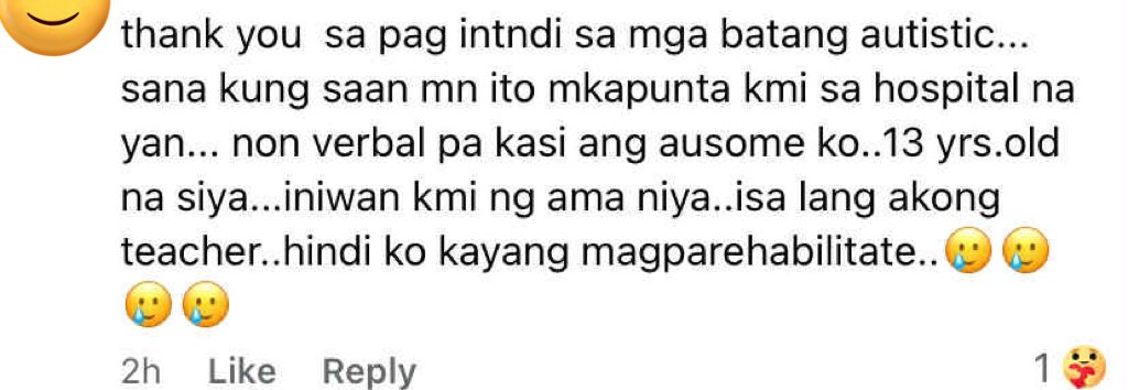 army_cavite's tweet photo. Under the PH news channels that covered our Yoongi’s treatment center for Autism, many Filipino locals are so amazed. At the same time, many of them are asking where to get these services for their children with autism as they did not know that this is in Korea 🥺 They got a bit sad knowing that this is not in our country and they hoped that there’s a PH celebrity like Yoongi here in our country who will do the same 😭😭😭😭😭