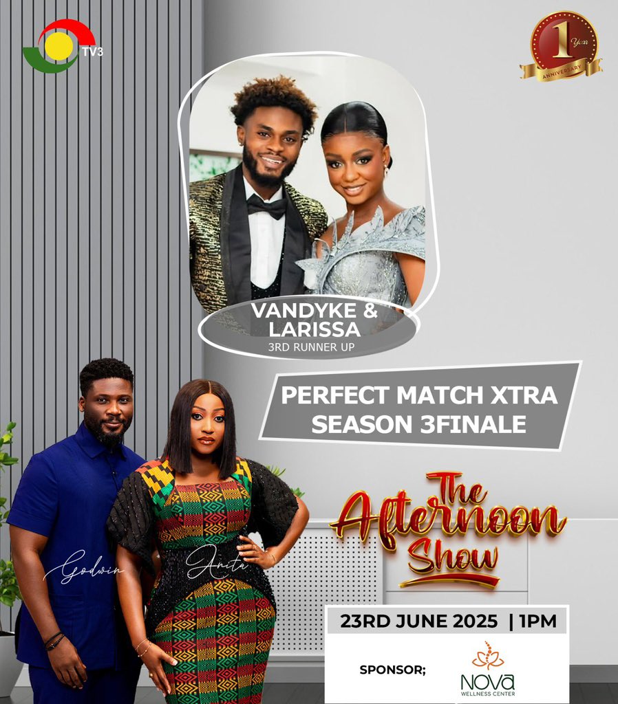 davemensah561's tweet image. MEDIA ROUNDS WITH VANRISSA VANRISSA WiNS OUTSIDR # Vandyke Gilson #Larrissa Quarshie #Prefect Match Xtra