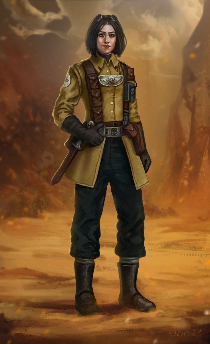 raszard's tweet image. Character portraits I will use for for Garvet and Vilsia when Lex Imperialis drops
Portraits by Obol
Cropped versions to put in game will be below in comments
#roguetrader #rogue_trader #Rogue_artist #warhammer40k #WarhammerArt #warhammer40000 #warhammer #WarhammerCommunity