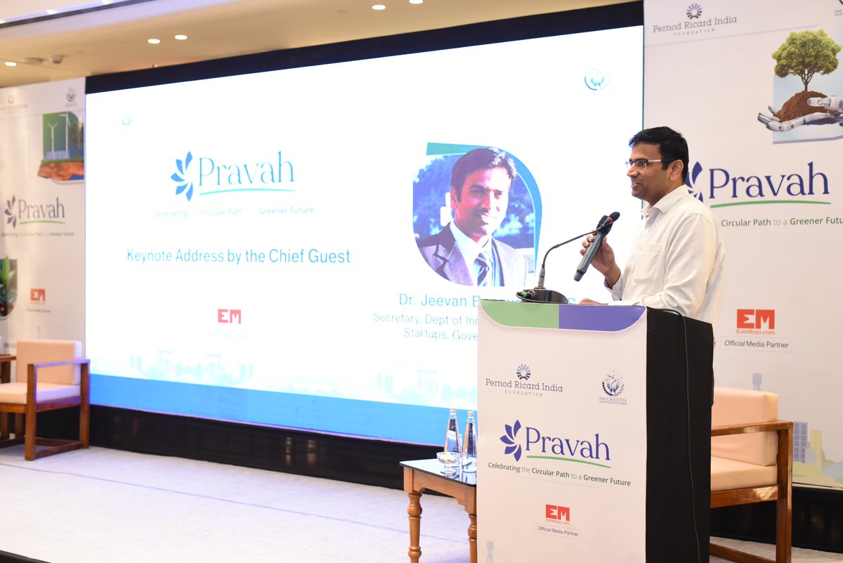 It was an honour to host Dr. Jeevan Basavaraj, IAS, Secy., DIIS, Govt. of Assam, as Chief Guest at #PRAVAH2025 – a celebration of circular innovation held in Guwahati.

<a href="/PernodRicardIn/">Pernod Ricard India</a>