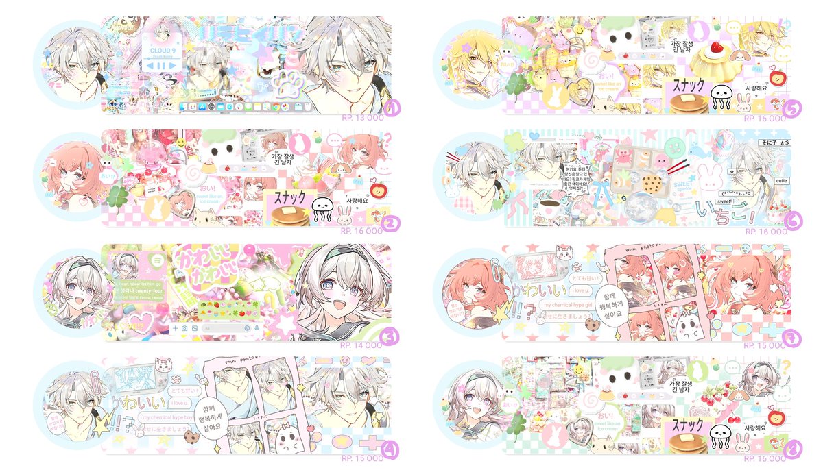 pawduka's tweet photo. ☘️ help rt please? ありがとう! 🐈‍⬛

ーおい 🍅🍡 paw bawa MINI RS layout phainon, cyrene, dan firefly yang bisa di take sekarang juga di dm! (price check pic)🧃paw juga OPEN REQ untuk all katalog, selamat jajan! 🐈🍥🍰

୧ #zonauang #zonajajan ୨ https://t.co/wD5FHp973q