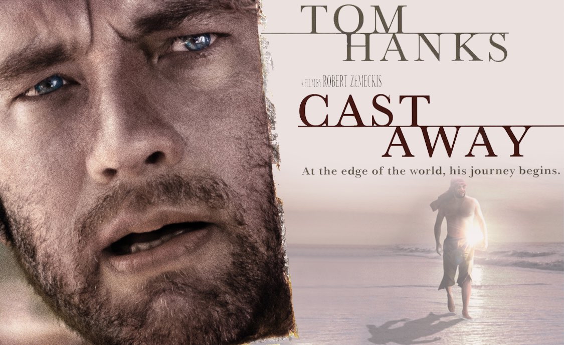 Omidamanii's tweet image. 💭 واسه روزهایی که شور زندگی کمه، فیلم‌درمانی خیلی جواب میده.

📌 تو این پست ۲۰ تا از فیلم‌های عمیقی که میشه بارها و بارها دید و ازشون امید گرفت رو قراره بشناسیم.

🎬 فیلم اول؛ دورافتاده(Cast Away)؛ من باید ادامه می‌دادم، چون نمی‌دونستم تو موج بعدی زندگی چی برام میاره...