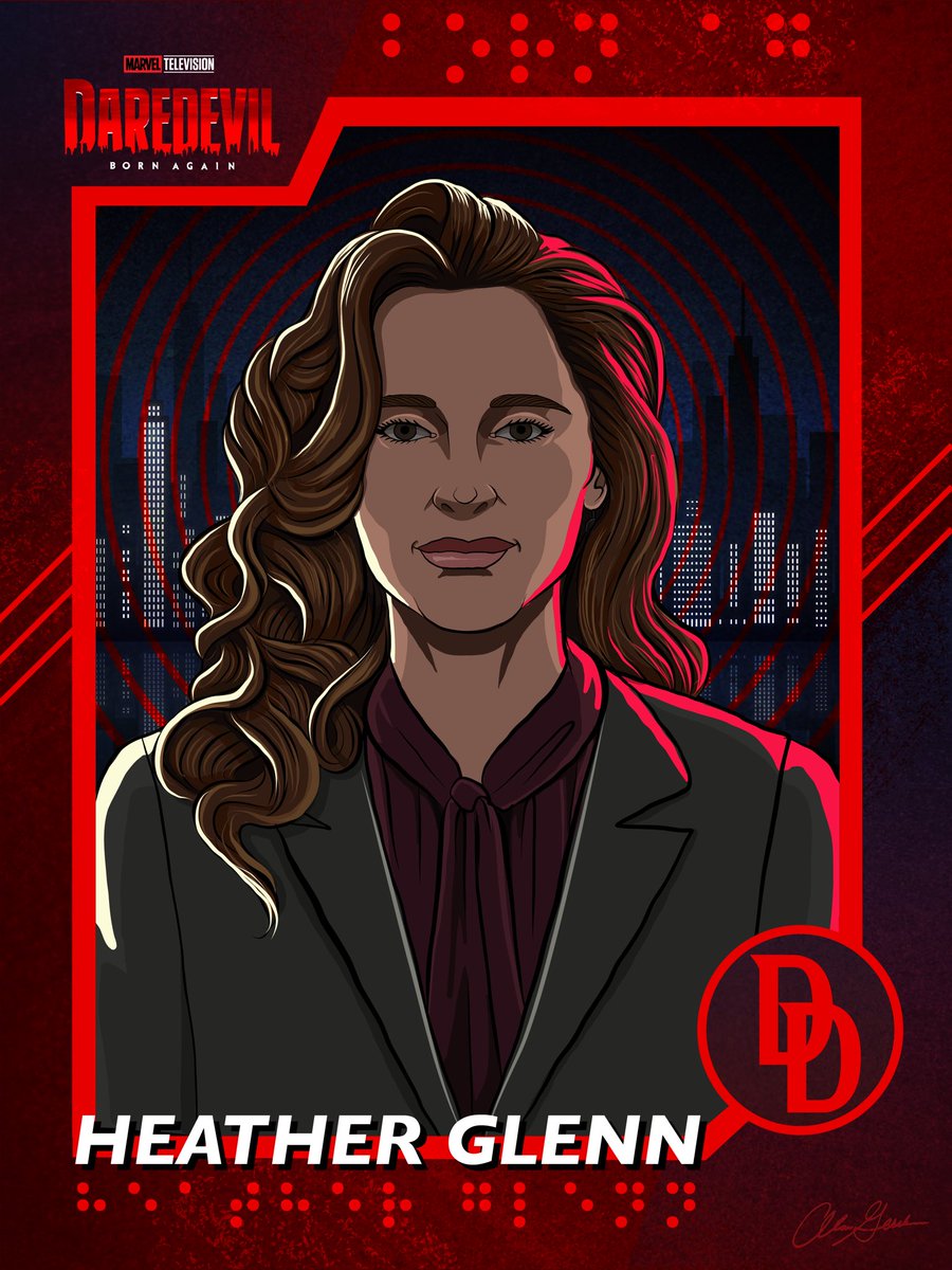 Here’s a new #digitalart tribute of #margaritalevieva as #HeatherGlenn from <a href="/MarvelStudios/">Marvel Studios</a> <a href="/Daredevil/">Daredevil</a> #bornagain 

#tradingcard tribute drawn on #iPadProart in #adobeillustrator so much fun!😃 #DaredevilBornAgain <a href="/TheNewtonBros/">The Newton Brothers</a> #Marvel #daredevilart #comics #Daredevil  #fanart