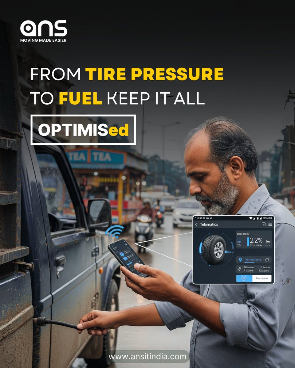 ansitindia's tweet photo. Stay in Control This Monsoon!

From tire pressure to fuel levels, monitor every move of your vehicle with real-time telematics.
Keep it all OPTIMISed and avoid unexpected breakdowns!
Contact us:
📞 +91 72270 63008
📩 marketing@ansitindia.com
🌐 https://t.co/RqymbrsmEJ
#ansitindia https://t.co/SV8SBufyty