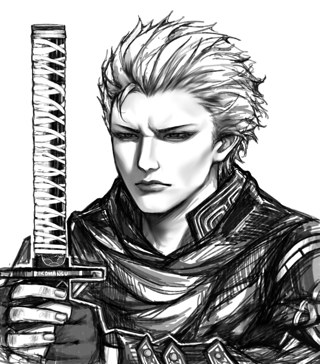rikomansu's tweet photo. Here’s a cleaner version! VERGIL AAAAA #dmc #DevilMayCry #Vergil https://t.co/x63bCujChT