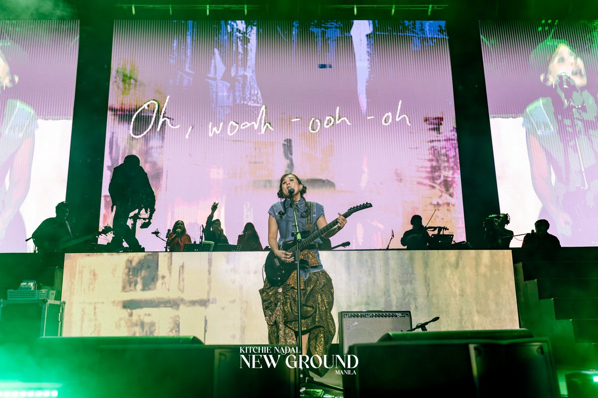 OfficialKitchie's tweet photo. Still can’t believe everything that went down at Kitchie Nadal: New Ground in Araneta Coliseum! What a night! 💥💫

Huge thanks to Barbie Almabis, Arthur Nery, KAIA, Skusta Clee, and Zild for sharing the stage and making it even more unforgettable. 🙌 https://t.co/nPj7ahPEO3