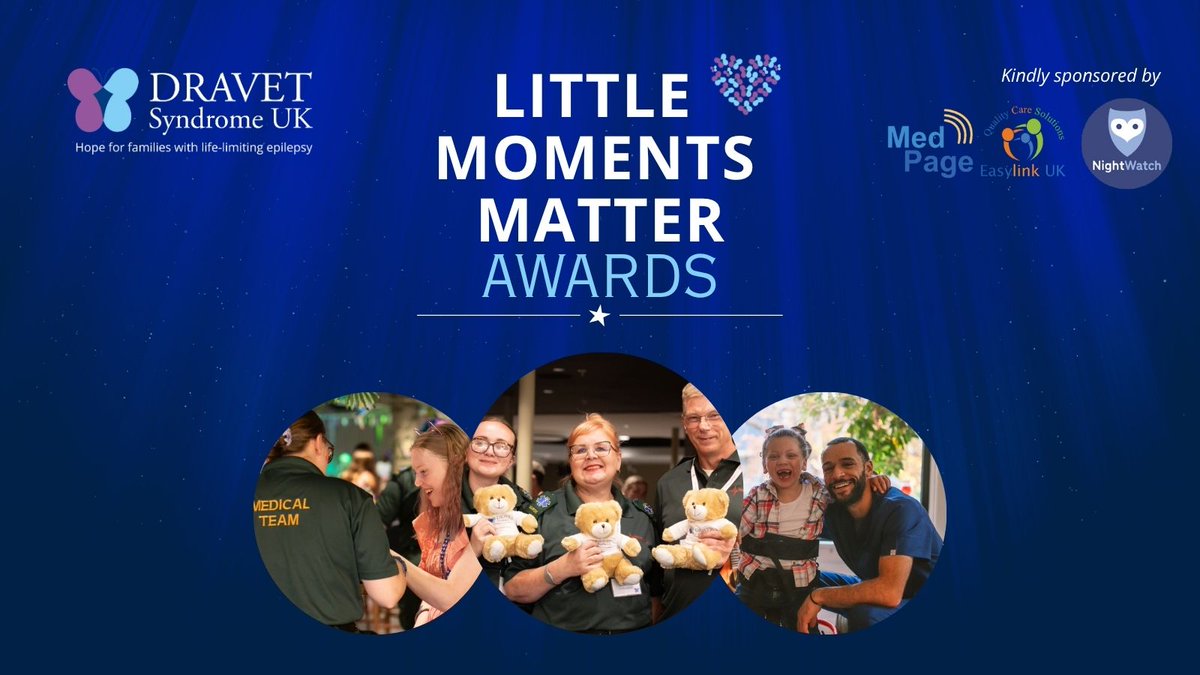 EpilepsyInst's tweet image. We're proud to support our friends at @DravetUK as they launch the #LittleMomentsMatter Awards, celebrating the professionals who go above and beyond for families affected by Dravet Syndrome. Nominations are open now: bit.ly/44nS3Ml 💜 #DravetAwarenessDay