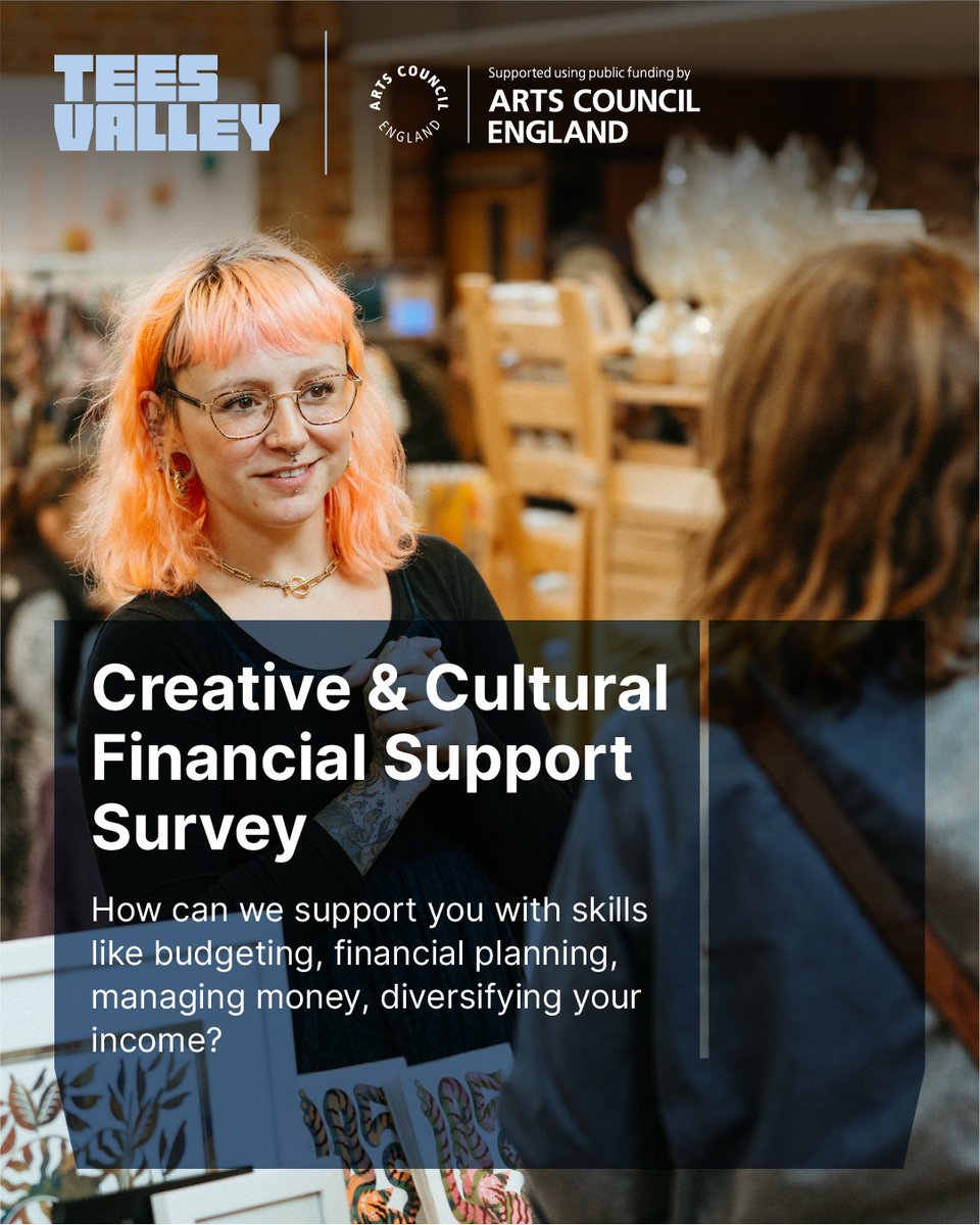 Business Tees Valley (@teesvalley_biz) on Twitter photo Cultural Organisations & Creative Freelancers!🙋♀️
We're developing a new pilot course with <a href="/ace__london/">Arts Council England, London</a> to help you with financial skills.
Take the survey and help shape support👇
🔹Cultural Organisations: orlo.uk/ZkAkr
🔹Creative Freelancers: orlo.uk/GJbgz Cultural Organisations & Creative Freelancers!🙋♀️
We're developing a new pilot course with <a href="/ace__london/">Arts Council England, London</a> to help you with financial skills.
Take the survey and help shape support👇
🔹Cultural Organisations: orlo.uk/ZkAkr
🔹Creative Freelancers: orlo.uk/GJbgz