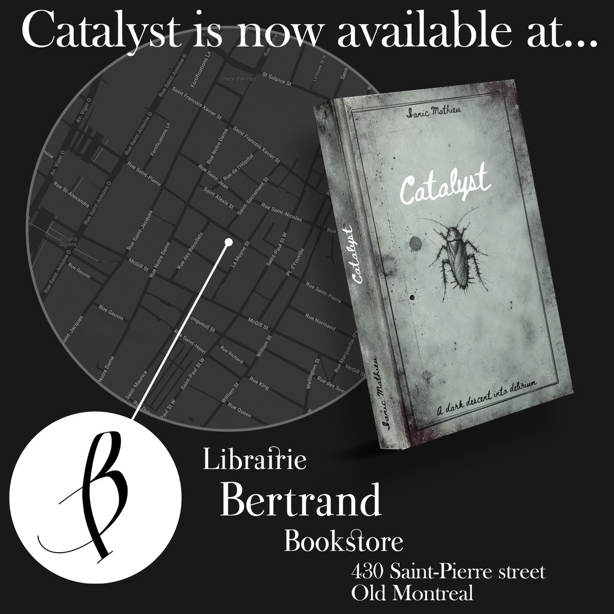 IanicWriter's tweet image. If you're in the area, you can grab a copy of Catalyst at one of the loveliest bookstores in my neighborhood - Librairie Bertrand in Old Montreal!
#Montreal #psychologicalthriller #psychotherapy #indieauthor @LibBertrand