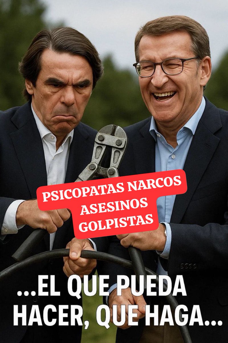 MenAlfon's tweet photo. El psicopata del 11M José Maria Aznar del @ppopular acusa a @sanchezcastejon de q puede cometer fraude electoral😈🔥
Aznar sabe d lo que habla porque él intentó un fraude electoral diciendo que el 11M fue ETA cuando toda España sabía q fueron radicales islamistas
#AznarAPrision https://t.co/UdKBoBBpa5