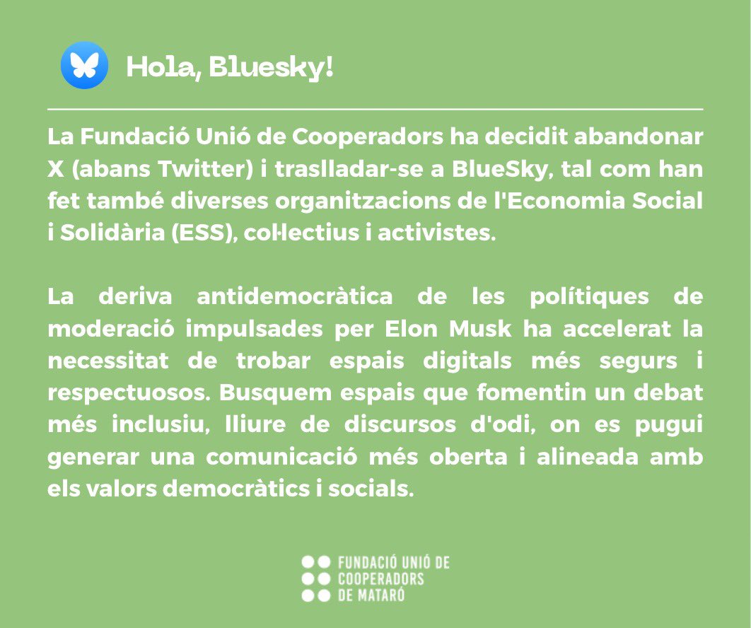 Fundació Unió de Cooperadors de Mataró tweet media