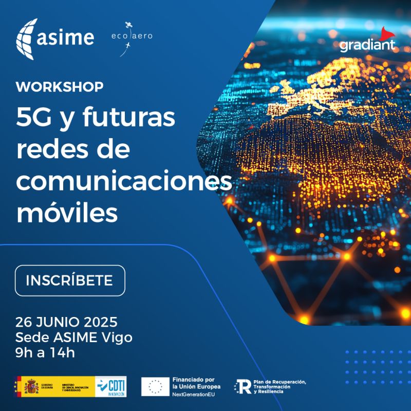 Gradiant (@gradiant) on Twitter photo 📡 ¿Qué está pasando con el 5G (y el 6G 👀)?
Este 26 de junio coorganizamos en Vigo un workshop técnico en el marco de #ECOAERO con <a href="/asimegalicia/">ASIME</a>
Con intervenciones de <a href="/vodafone_es/">Vodafone España</a>, <a href="/optaresolutions/">Optare Solutions</a> y <a href="/wearecentum/">CENTUM</a>
🔗tinyurl.com/3p4enh6e
#5G #RedesDelFuturo #6G 📡 ¿Qué está pasando con el 5G (y el 6G 👀)?
Este 26 de junio coorganizamos en Vigo un workshop técnico en el marco de #ECOAERO con <a href="/asimegalicia/">ASIME</a>
Con intervenciones de <a href="/vodafone_es/">Vodafone España</a>, <a href="/optaresolutions/">Optare Solutions</a> y <a href="/wearecentum/">CENTUM</a>
🔗tinyurl.com/3p4enh6e
#5G #RedesDelFuturo #6G