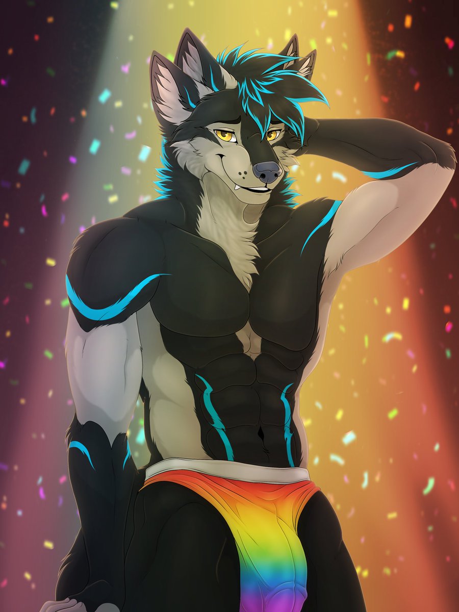 Happy Pride Month 🏳️‍🌈 !! #furry #Deuzear #PrideMonth #Gay 
🖍️ : <a href="/LonazuriteArt/">🌺🐉 Lonazurite 🐉🌺 | Digital Artist</a>