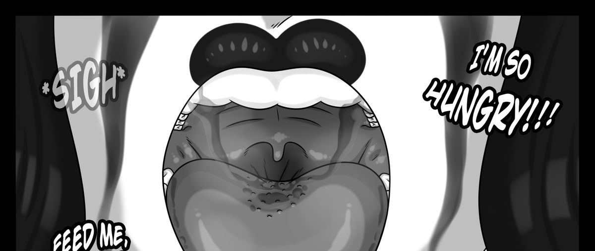 Nikonoir99's tweet photo. New page of Gigantageddon on the P-site! A very vorish one for sure! And i think this is gonna be the standard for a while!!

#sizetwitter #giantess #giantessvore #vore #shrinking #macro #micro #miniguy #tinywoman #vorepov #giantesspov #mouth #uvula https://t.co/Y33iaQmVd3