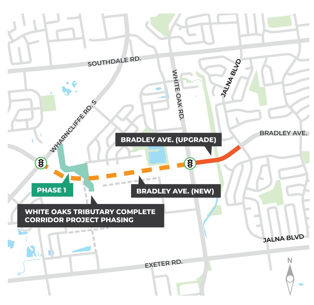 🚧 Reminder: Starting June 23 (weather permitting), Bradley Ave construction begins to extend the road to Wharncliffe Rd S, with upgrades between White Oak &amp; Jalna.

One lane each way will stay open. Short-term closures expected.

Details 👉 bit.ly/3HMeYIF