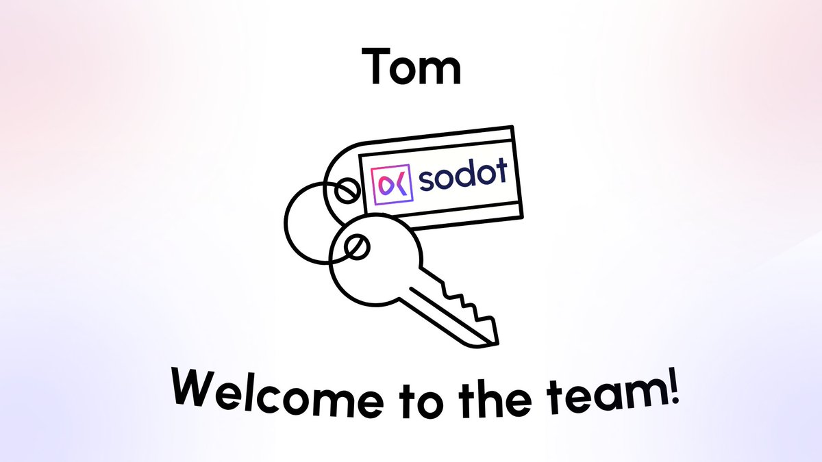 Sodot (@sodot_hq) on Twitter photo โญ ๐๐
๐ฐ๐ถ๐๐ฒ๐ฑ ๐๐ผ ๐๐ฒ๐น๐ฐ๐ผ๐บ๐ฒ ๐ง๐ผ๐บ ๐ช๐๐๐ฏ๐ผ๐ฟ๐ ๐๐ผ ๐๐ต๐ฒ ๐ฆ๐ผ๐ฑ๐ผ๐ ๐๐ฒ๐ฎ๐บ ๐ฎ๐ ๐ผ๐๐ฟ ๐ป๐ฒ๐ ๐๐ฒ๐๐ข๐ฝ๐ ๐๐ป๐ด๐ถ๐ป๐ฒ๐ฒ๐ฟ!
Tom brings deep experience in building scalable, secure, and high-performance infrastructure. Weโre glad to have you on boardย ๐ โญ ๐๐
๐ฐ๐ถ๐๐ฒ๐ฑ ๐๐ผ ๐๐ฒ๐น๐ฐ๐ผ๐บ๐ฒ ๐ง๐ผ๐บ ๐ช๐๐๐ฏ๐ผ๐ฟ๐ ๐๐ผ ๐๐ต๐ฒ ๐ฆ๐ผ๐ฑ๐ผ๐ ๐๐ฒ๐ฎ๐บ ๐ฎ๐ ๐ผ๐๐ฟ ๐ป๐ฒ๐ ๐๐ฒ๐๐ข๐ฝ๐ ๐๐ป๐ด๐ถ๐ป๐ฒ๐ฒ๐ฟ!
Tom brings deep experience in building scalable, secure, and high-performance infrastructure. Weโre glad to have you on boardย ๐