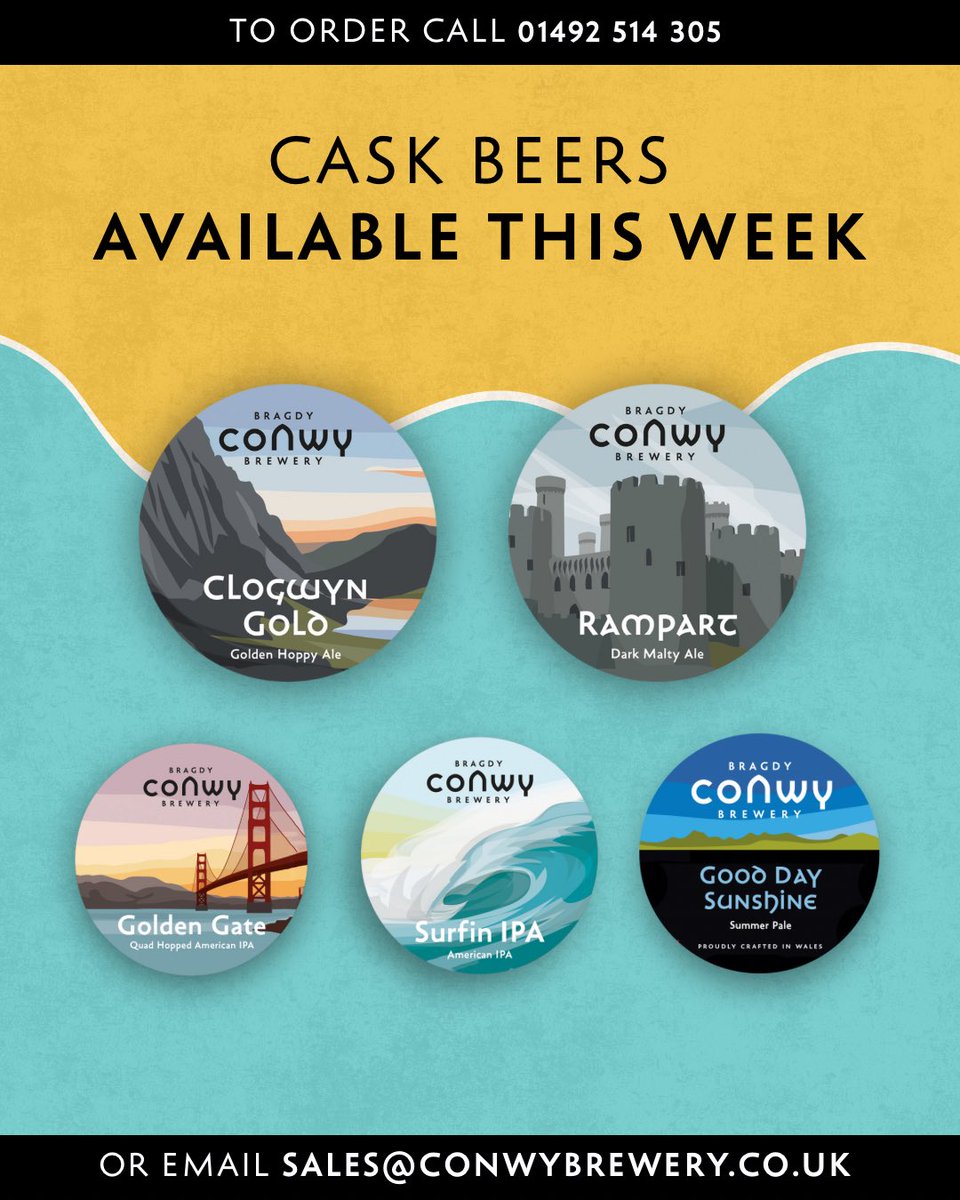 Conwy Brewery (@conwybrewery) on Twitter photo 🍺 Available to Order from Conwy Brewery This Week!
📧 Order now:
sales@conwybrewery.co.uk
📞 Call: 01492 514 305
✨ Elevate your drinks menu with bold, local beers your guests will love coming back for. 🍺 Available to Order from Conwy Brewery This Week!
📧 Order now:
sales@conwybrewery.co.uk
📞 Call: 01492 514 305
✨ Elevate your drinks menu with bold, local beers your guests will love coming back for.